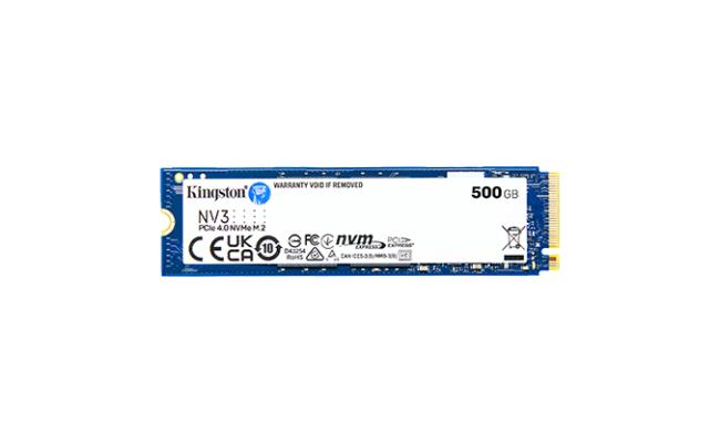 Kingston NV3 500GB PCIe 4.0 NVMe SSD